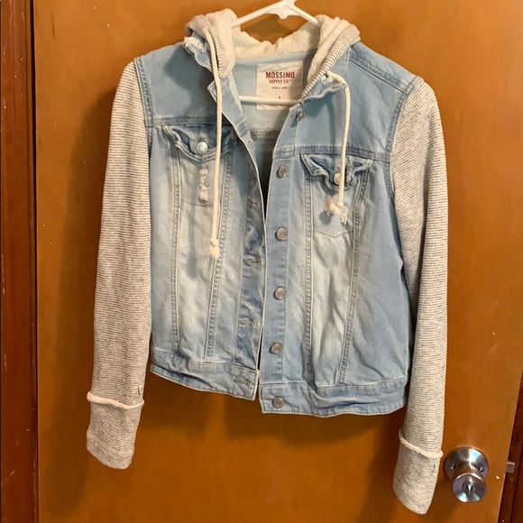 SO Jackets & Blazers - Hooded jean jacket
